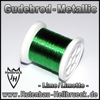 Gudebrod Bindegarn - Metallic - Farbe: Lime / Limette -A-